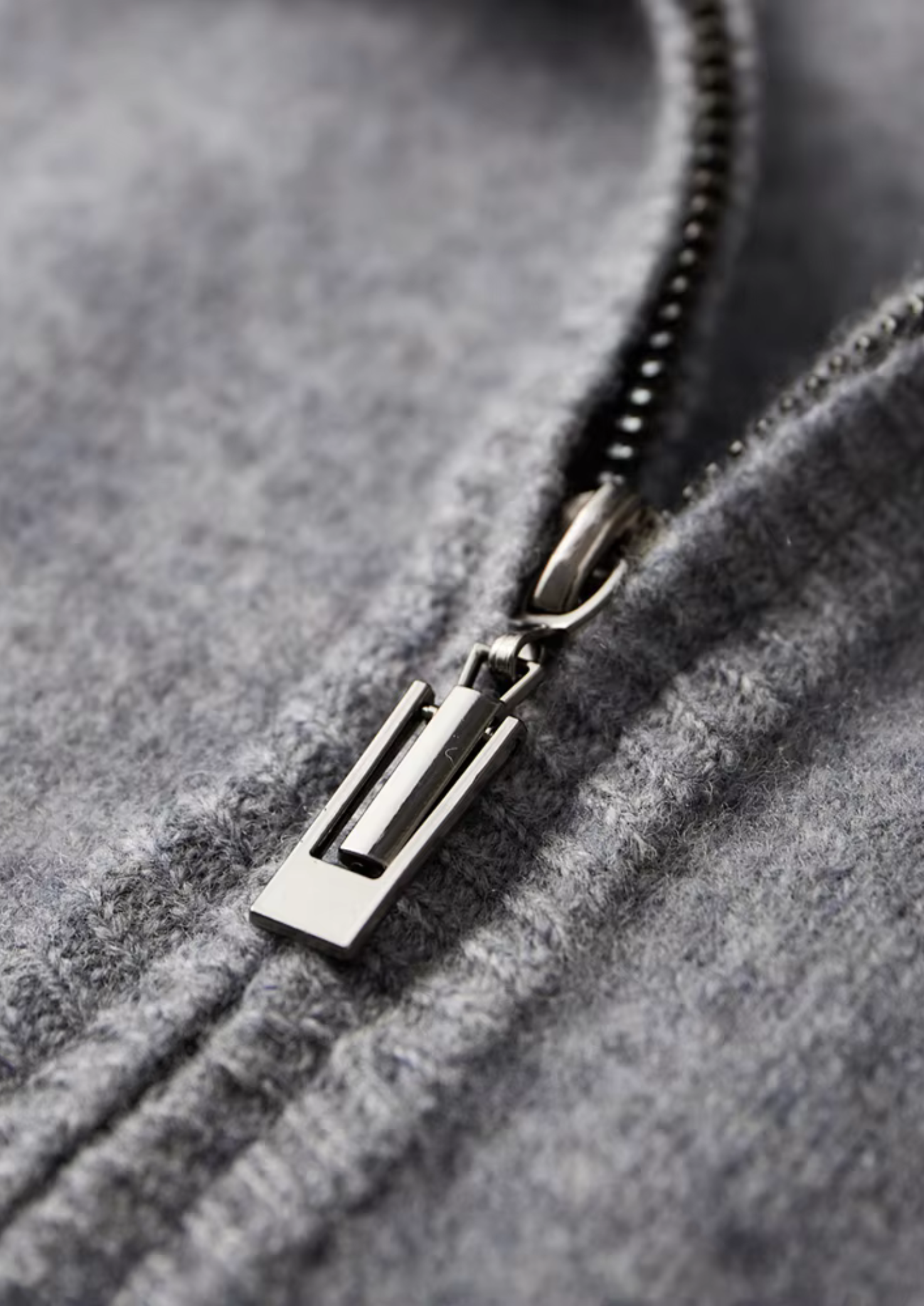 Extra-Fine Merino Wool Zip Cardigan