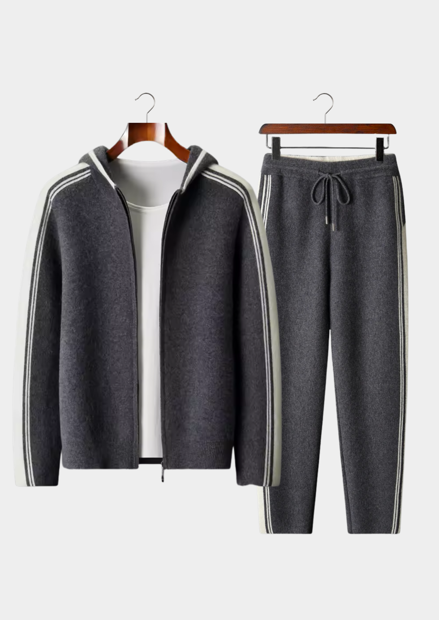 Men’s Luxury Wool Tracksuit – Contrast Lining