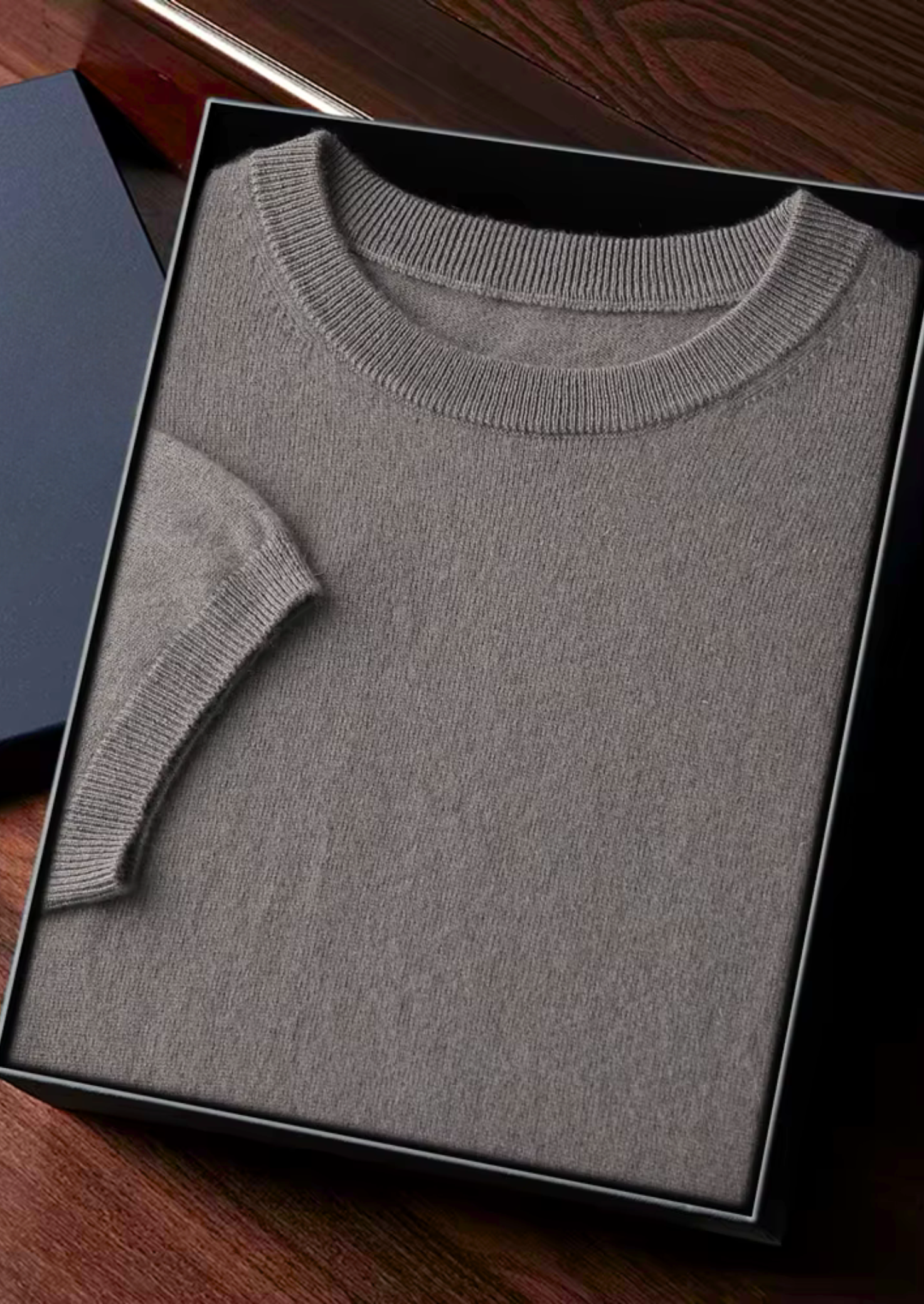 Men’s Luxury Cashmere T-Shirt – Crewneck