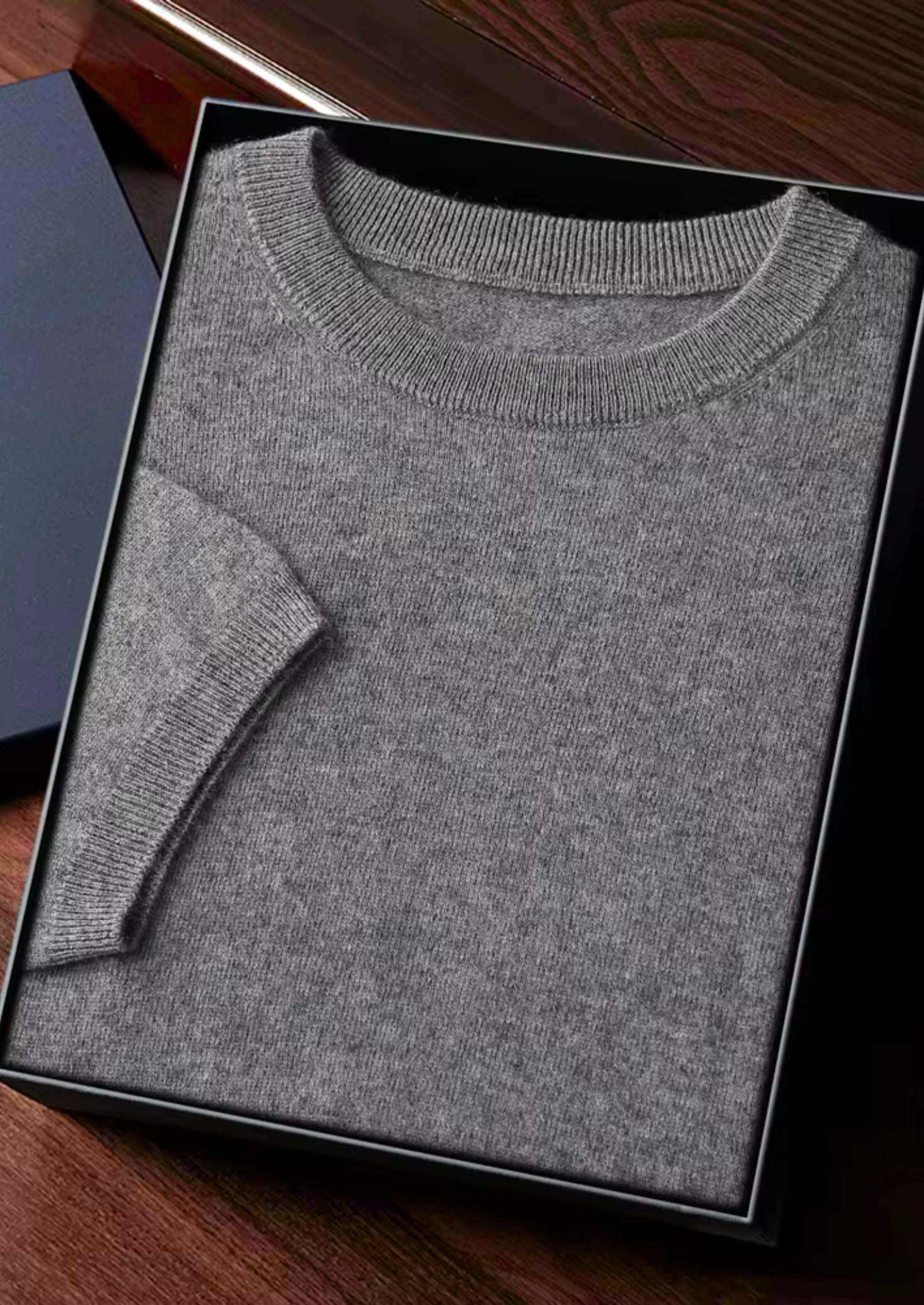 Men’s Luxury Cashmere T-Shirt – Crewneck