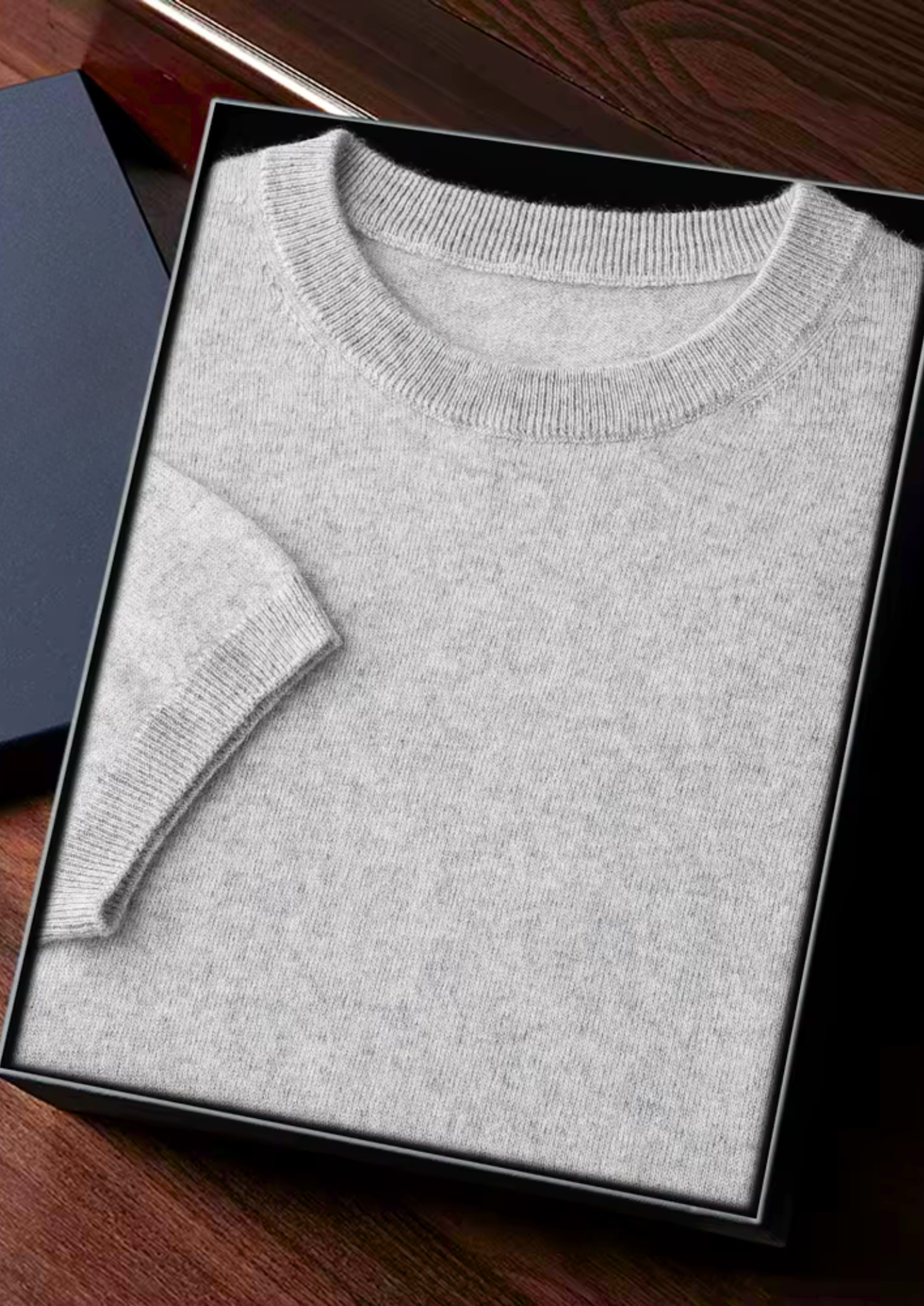 Men’s Luxury Cashmere T-Shirt – Crewneck