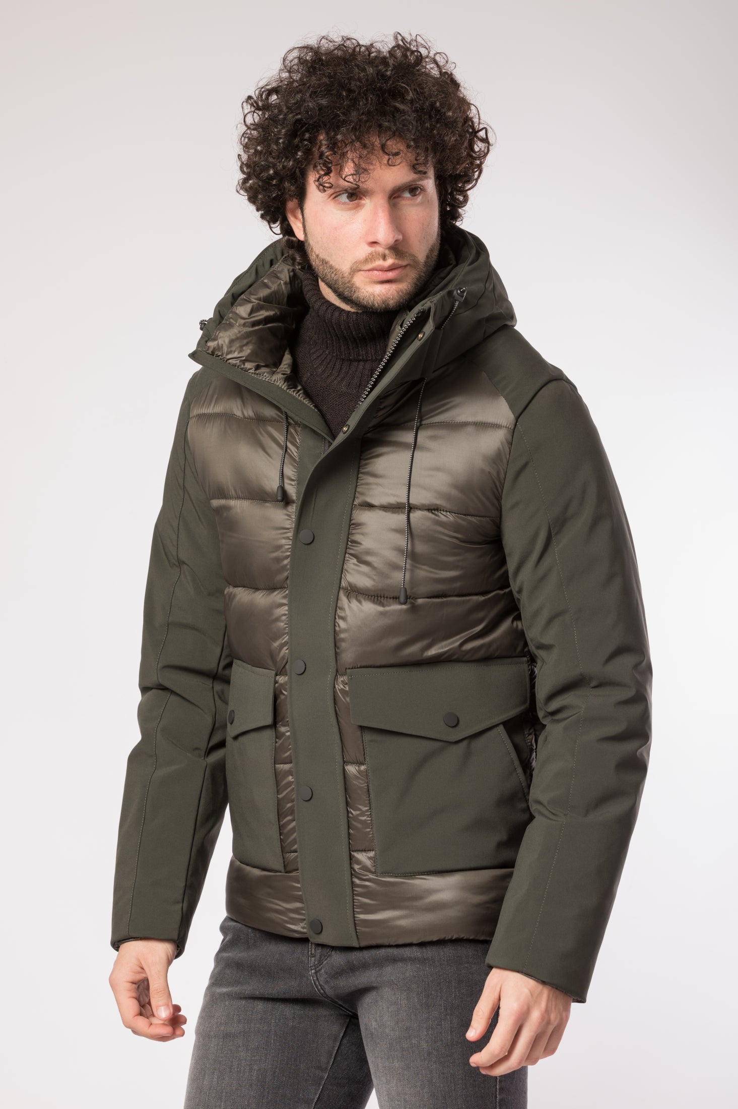 Marvais Hybrid Winter Puffer Jacket Men
