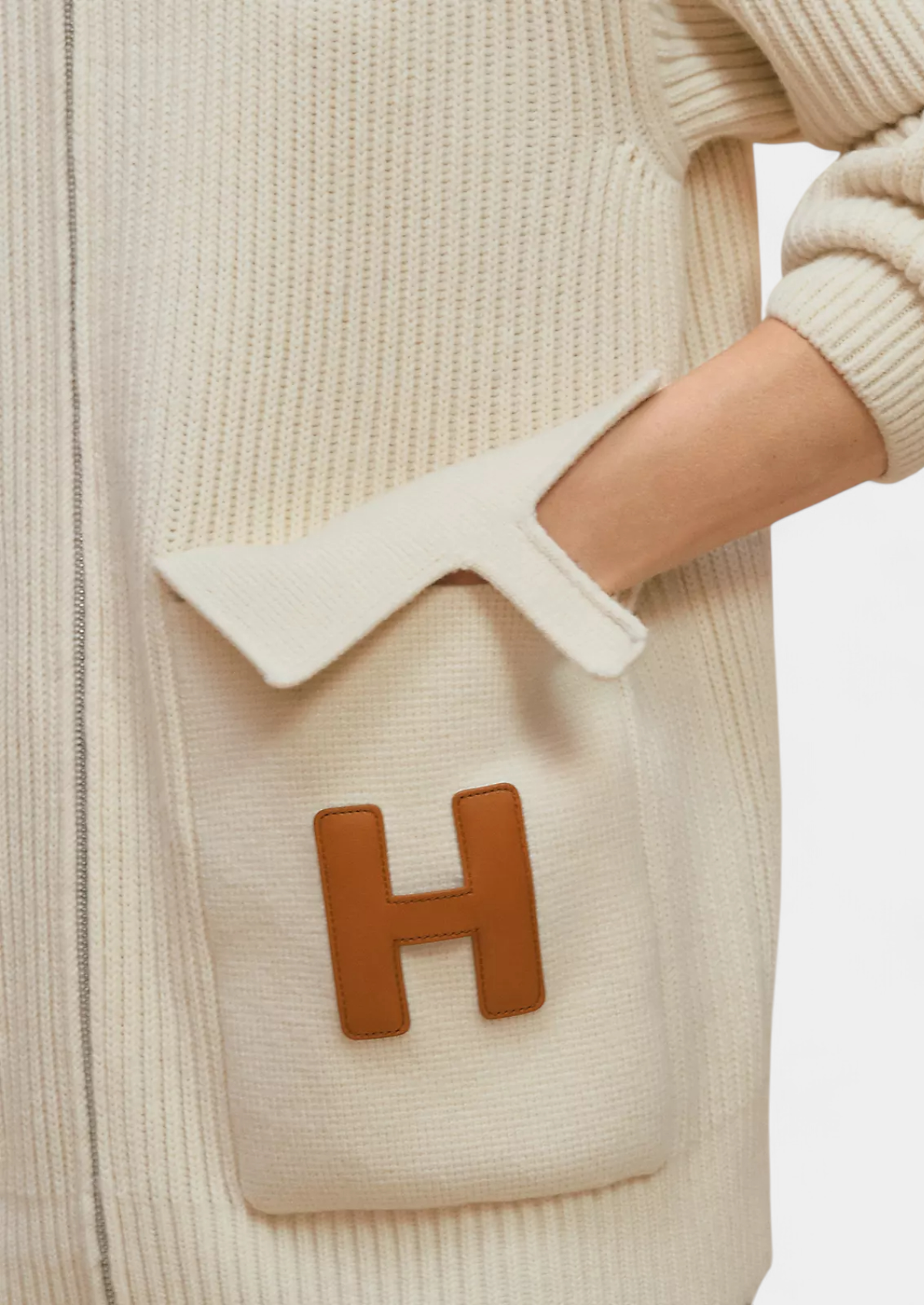 Premium Thick Wool Fine H Cardigan